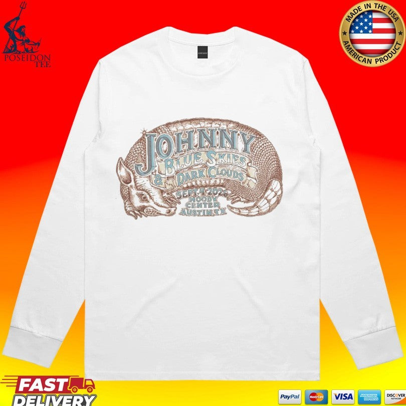 Johnny Blue Skies Austin Tx Event Poster At Moody Center In Austin Tx On September 4 2026 T-shirt