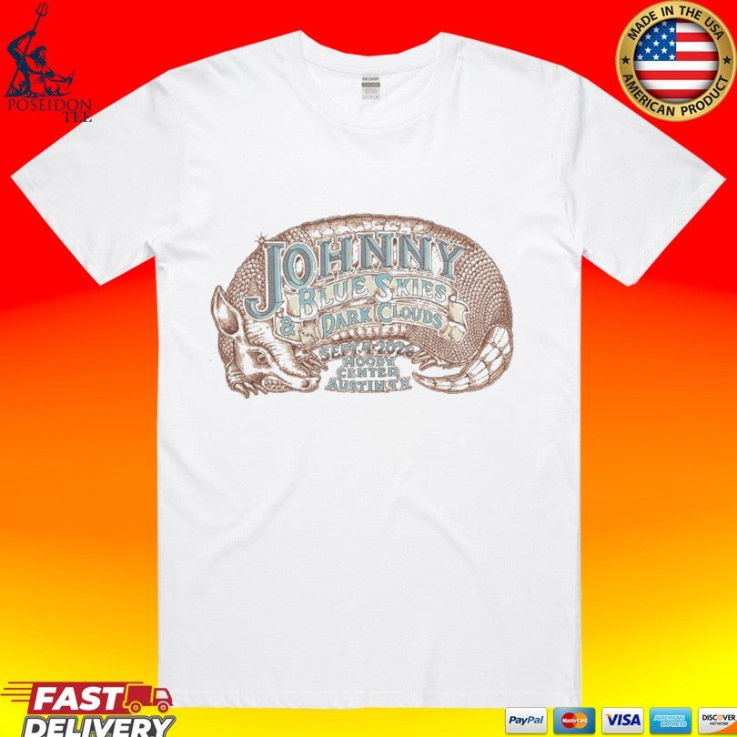 Johnny Blue Skies Austin Tx Event Poster At Moody Center In Austin Tx On September 4 2026 T-shirt