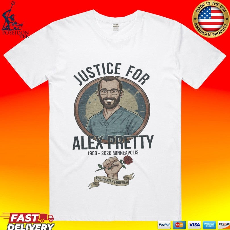 Justice For Alex Pretti Anime Tribute Minneapolis 1988-2026 Memorial T-shirt