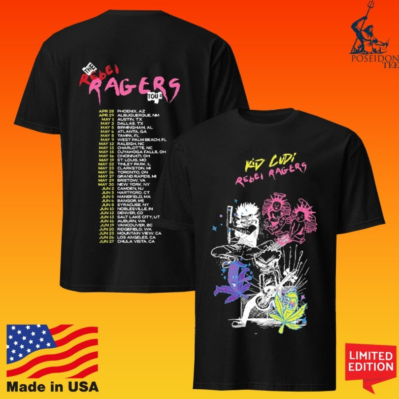 Kid Cudi Rebel Ragers Tour T-shirt