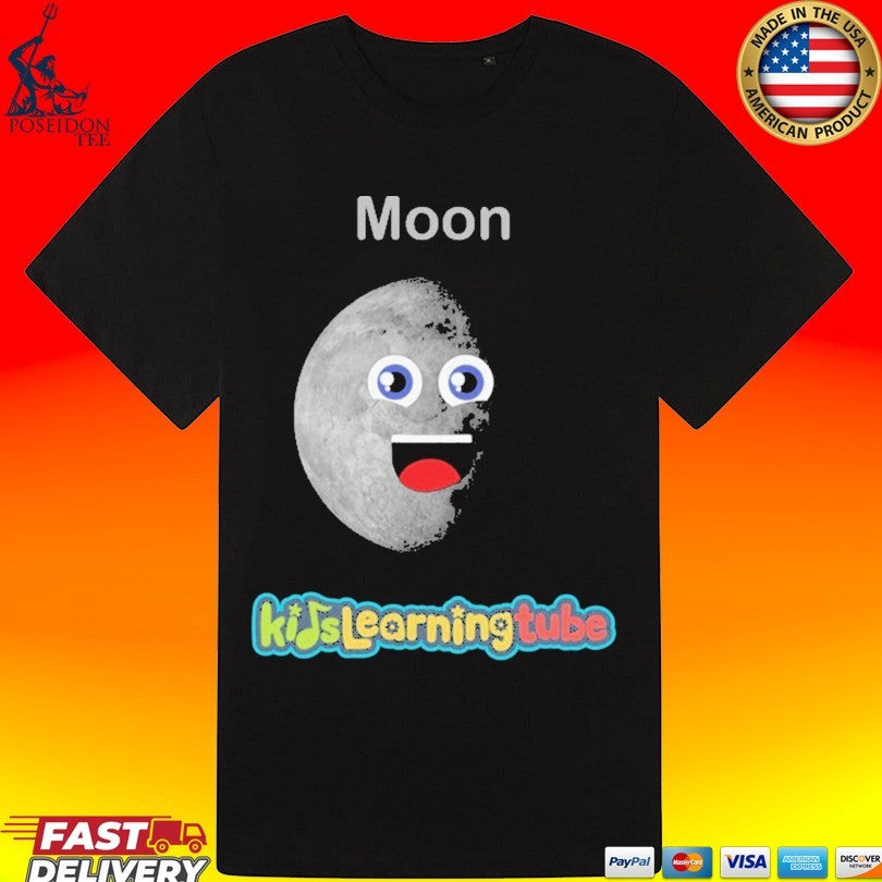 Kids Learning Tube Moon Toddler T-shirt