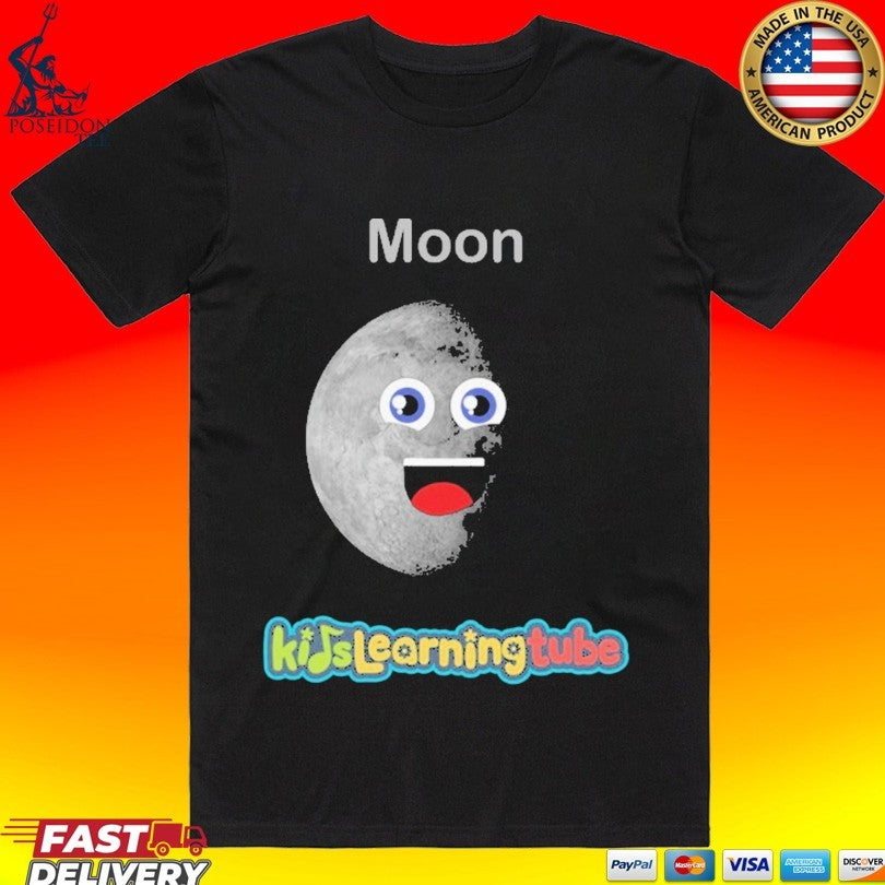 Kids Learning Tube Moon Toddler T-shirt