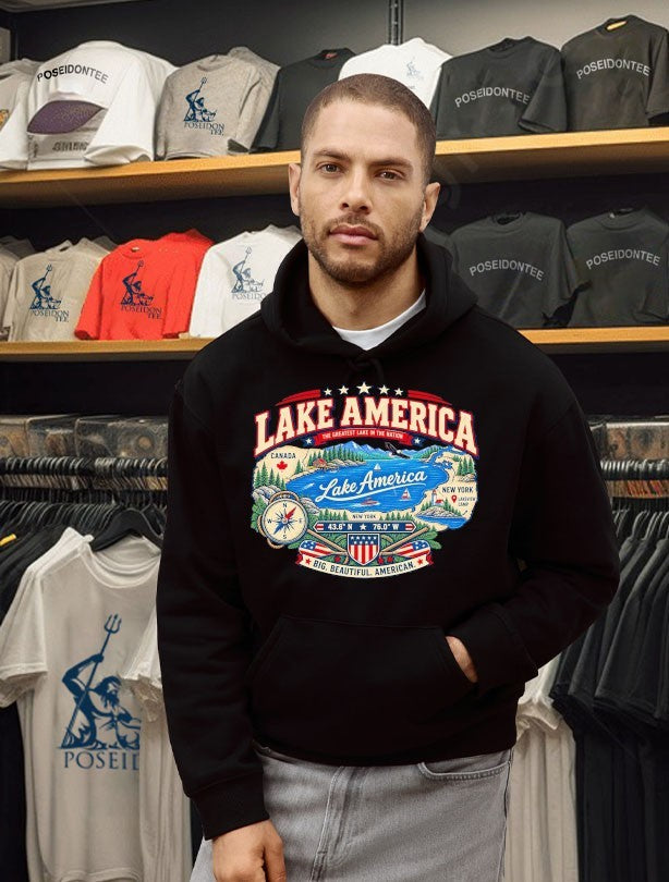 Lake America Est 2026 The Greatest Lake In The Nation Big Beautiful American T-shirt