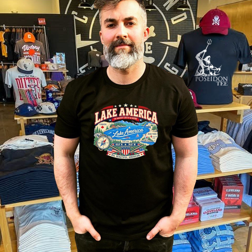 Lake America Est 2026 The Greatest Lake In The Nation Big Beautiful American T-shirt
