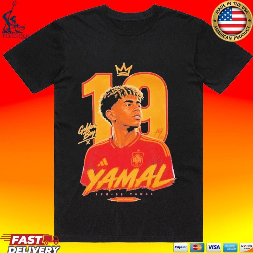 Lamine Yamal Spain Soccer Sublimation World Cup 2026 T-shirt