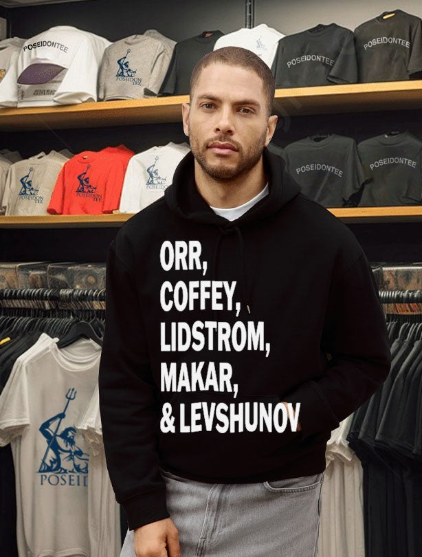 Lee Grasemann Orr Coffey Lidstrom Makar & Levshunov T-shirt
