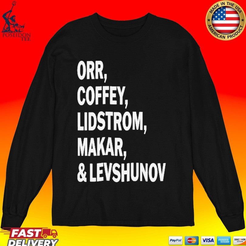 Lee Grasemann Orr Coffey Lidstrom Makar & Levshunov T-shirt