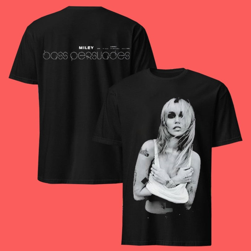 Miley Cyrus Bass Persuades Album Jumbo Photo T-shirt