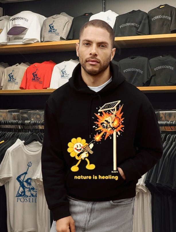 Nature Is Healing Shot Cctv T-shirt