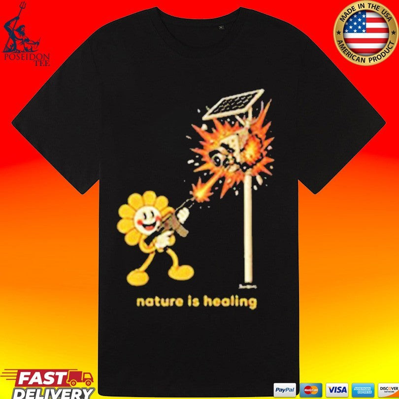 Nature Is Healing Shot Cctv T-shirt
