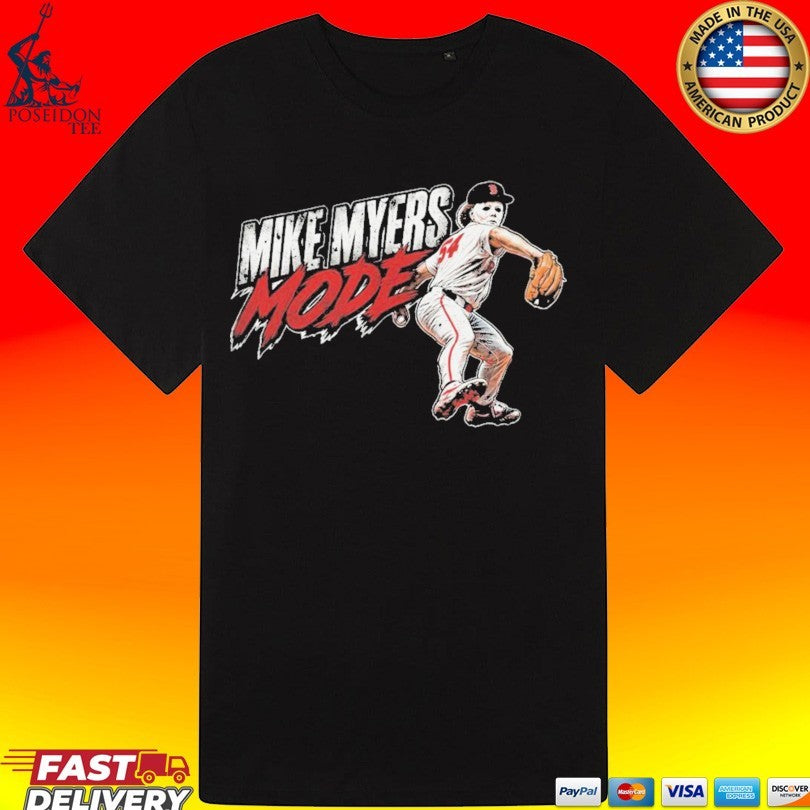 2026 Mike Myers Mode Red Sox Halloween T-shirt