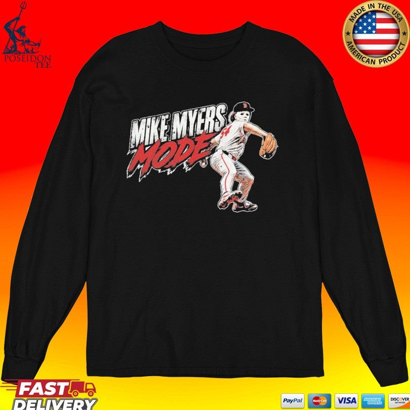 2026 Mike Myers Mode Red Sox Halloween T-shirt