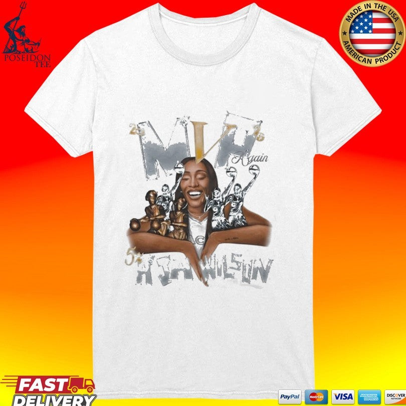 Aja Wilson 5x Mvp Again 2026 Shirt