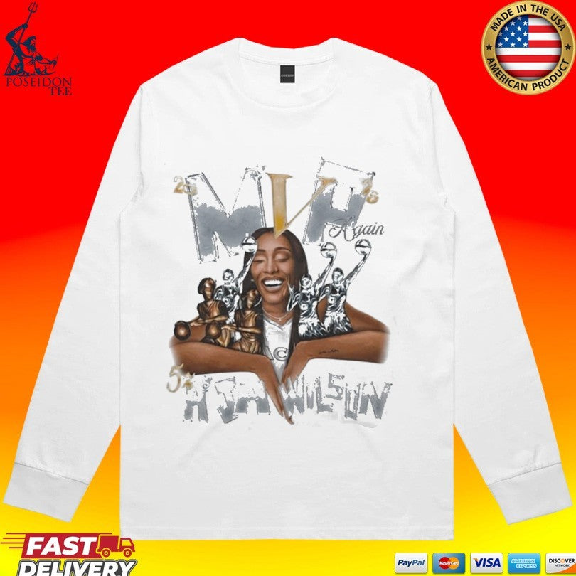 Aja Wilson 5x Mvp Again 2026 Shirt