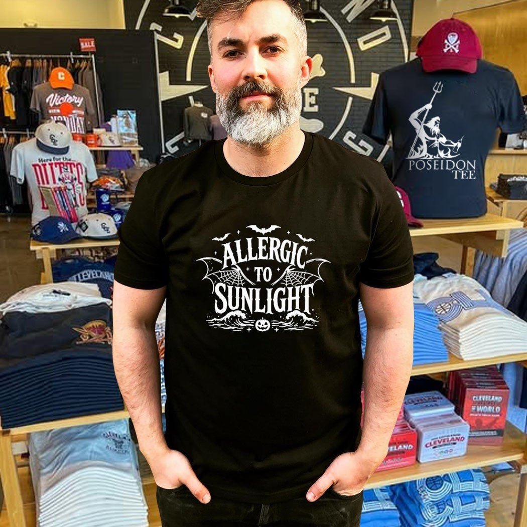 Allergic To Sunlight Halloween 2026 Shirt