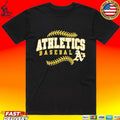 Athletics Champion Green Baseball Shirt