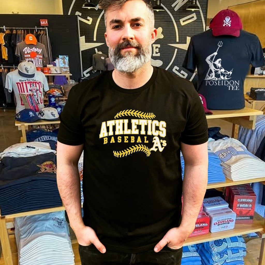 Athletics Champion Green Baseball Shirt