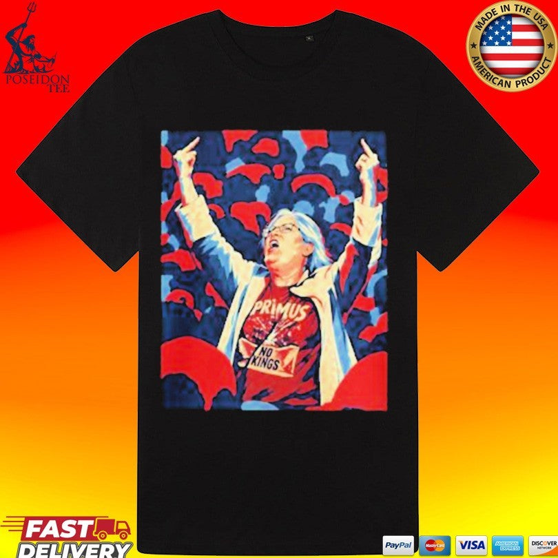 Aunt Sue Primus No Kings Middle Finger Shirt