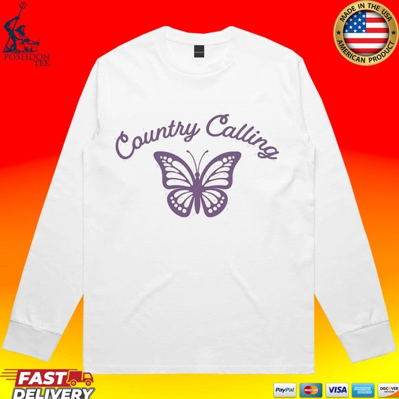 Country Calling Festival Butterfly Shirt