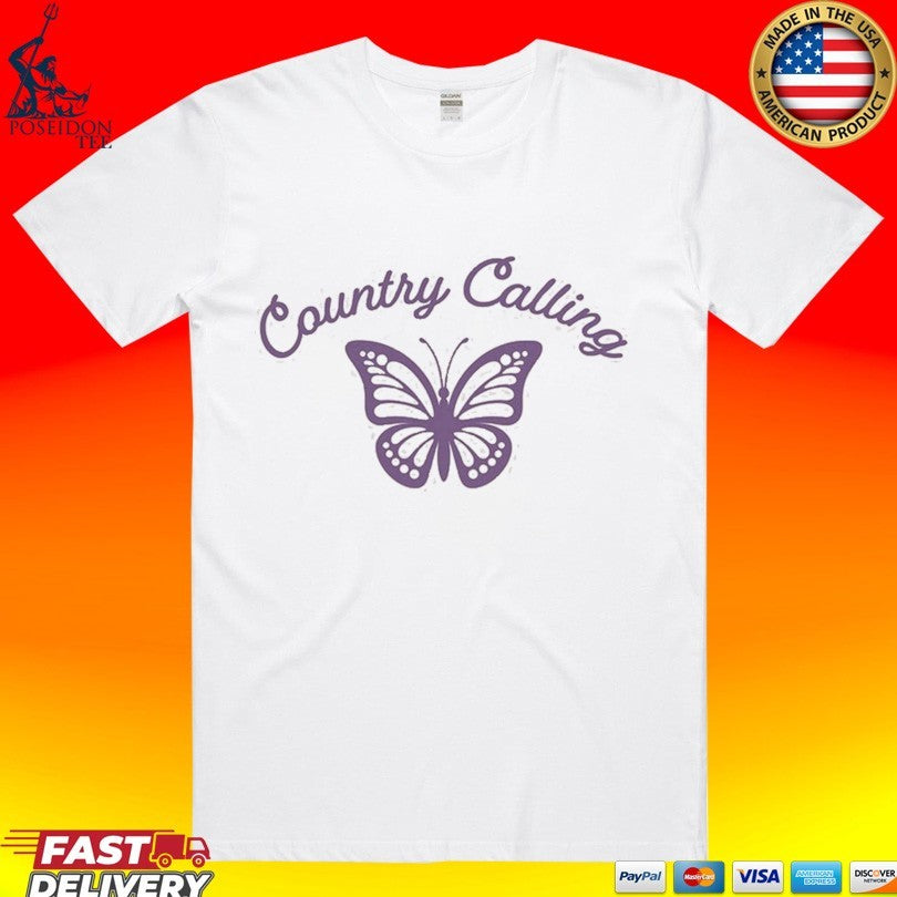 Country Calling Festival Butterfly Shirt