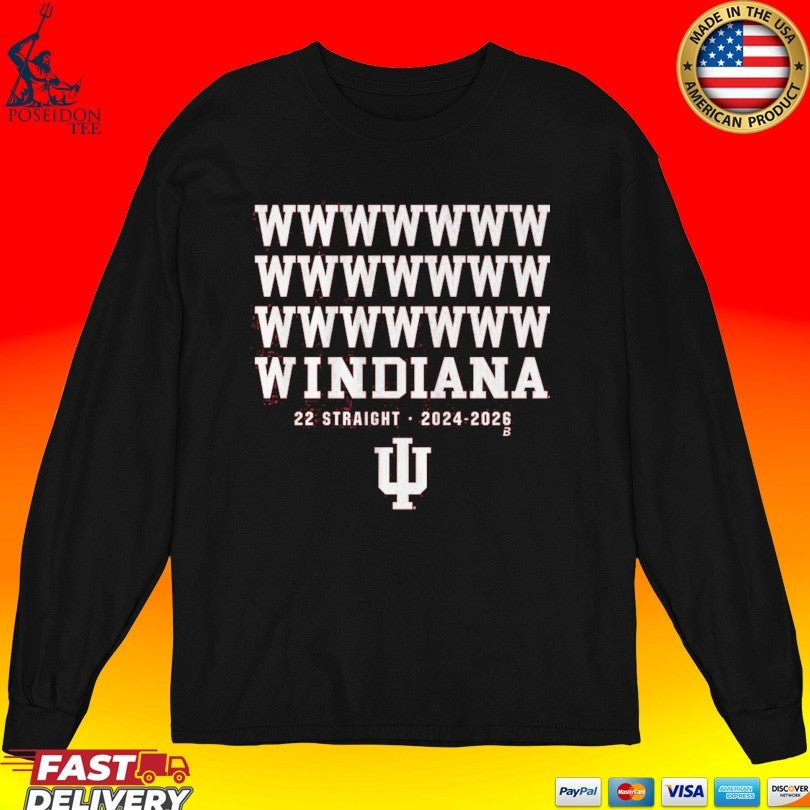 Indiana Football 22 Straight Wins 2024 2026 Shirt