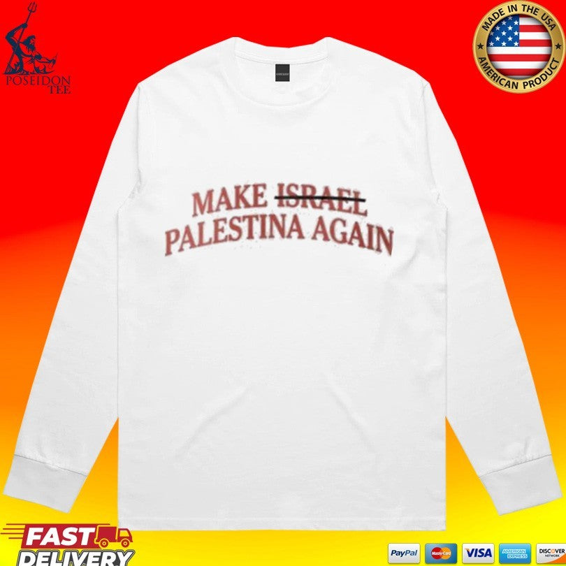 Kanye West with Make Not Israel Palestina Again Shirt