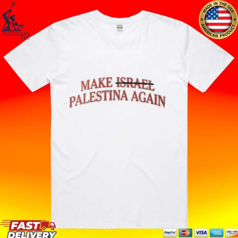 Kanye West with Make Not Israel Palestina Again Shirt