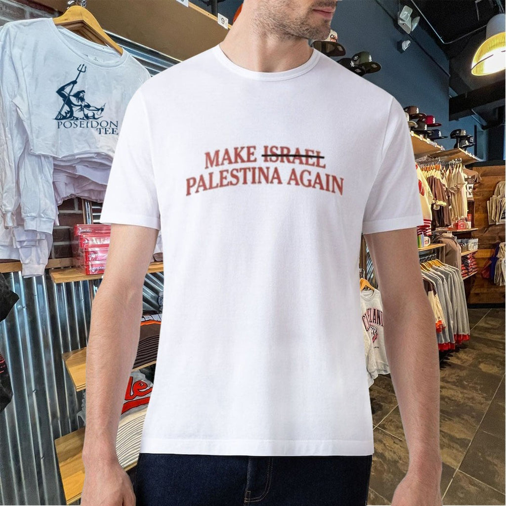 Kanye West with Make Not Israel Palestina Again Shirt