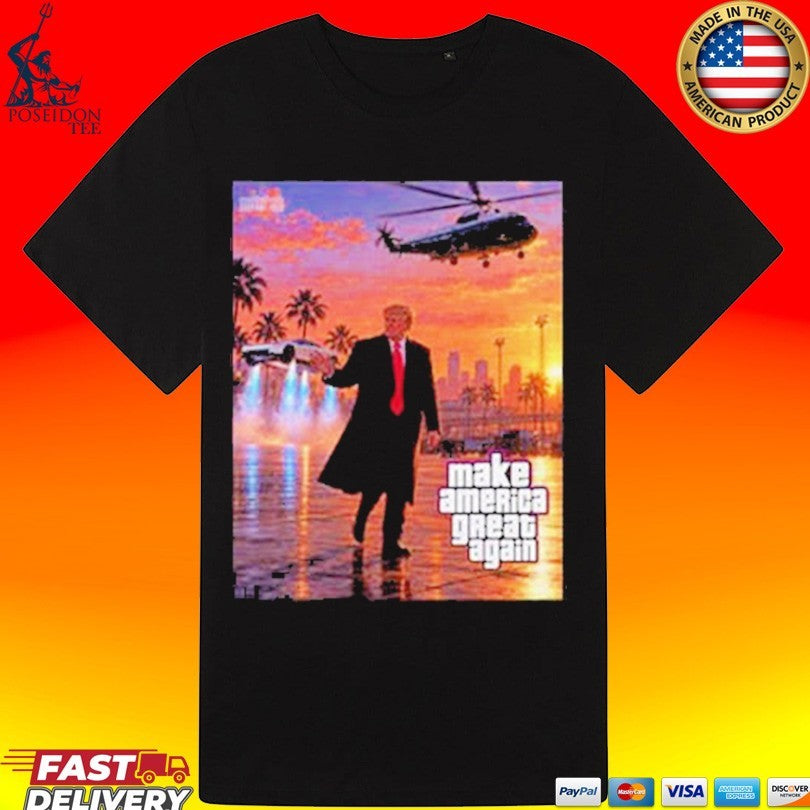 Make America Great Again Flying Cars Befor Gta 6 Shirt