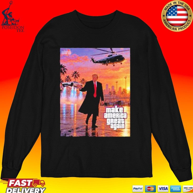 Make America Great Again Flying Cars Befor Gta 6 Shirt