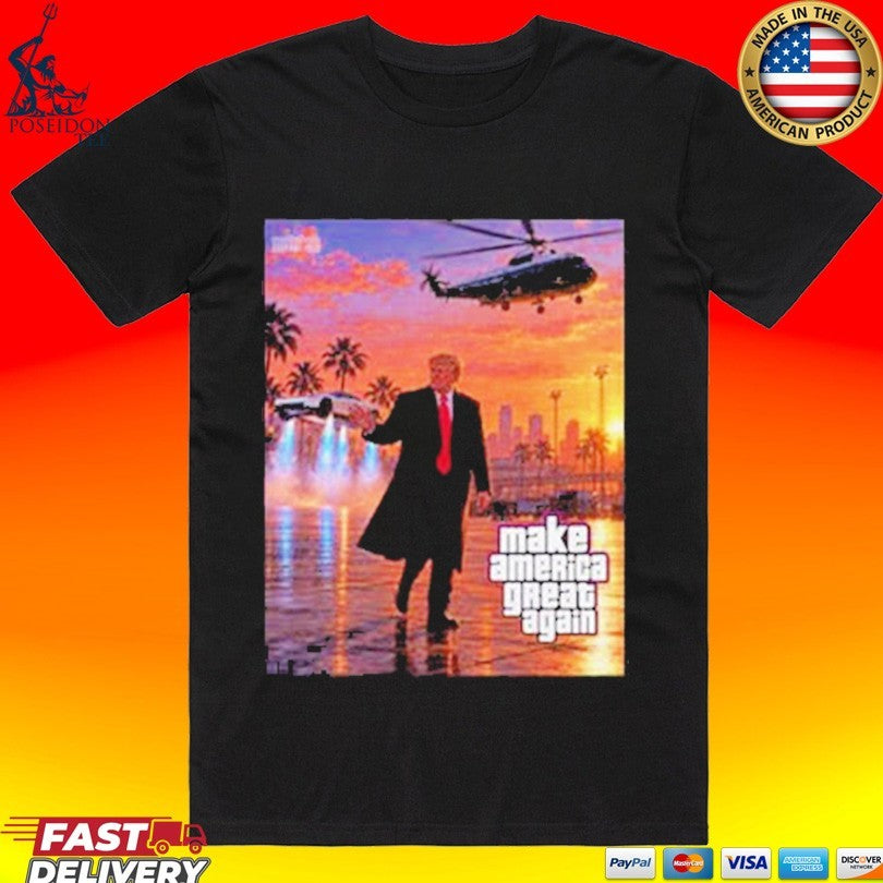 Make America Great Again Flying Cars Befor Gta 6 Shirt
