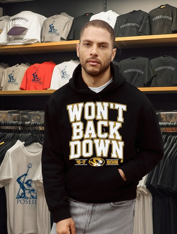 Missouri Football Won’t Back Down Shirt
