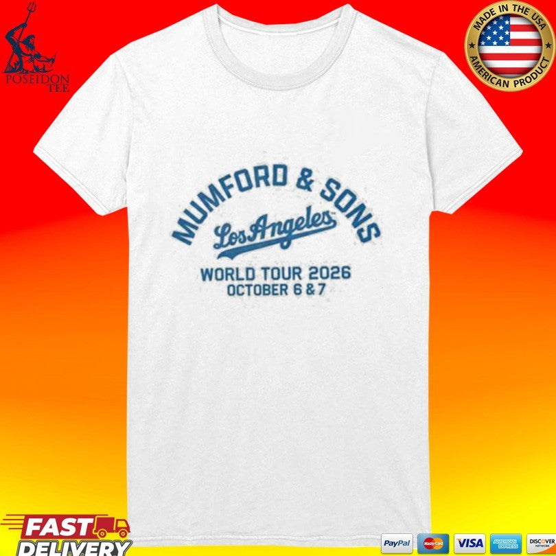 Mumford And Sons Los Angeles Ca 2026 Exclusive Event Prizefighter Tour October 6 7 2026 Shirt