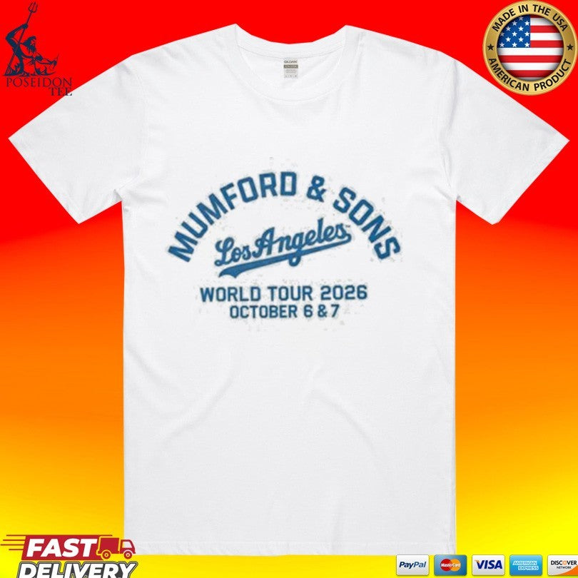 Mumford And Sons Los Angeles Ca 2026 Exclusive Event Prizefighter Tour October 6 7 2026 Shirt