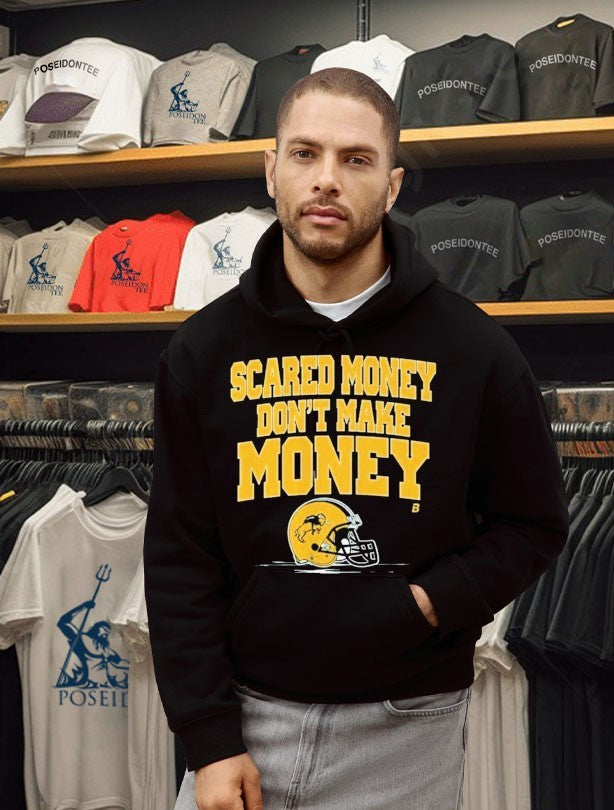North Dakota State Football Scared Money Don’t Make Money Shirt