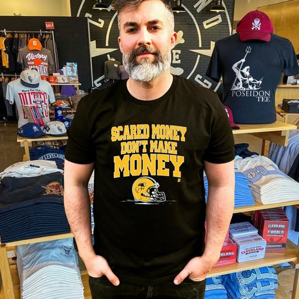 North Dakota State Football Scared Money Don’t Make Money Shirt