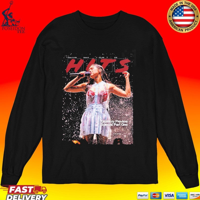 Olivia Rodrigo Graces The Cover Of Hits Daily Double Issue 1458 October 12 2026 Grammy Preview Shirt