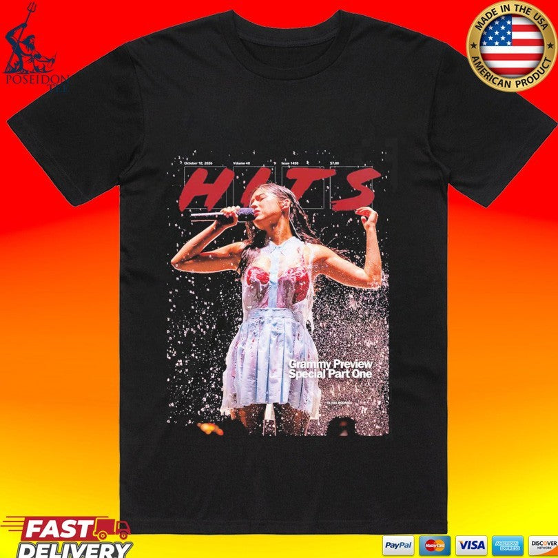 Olivia Rodrigo Graces The Cover Of Hits Daily Double Issue 1458 October 12 2026 Grammy Preview Shirt