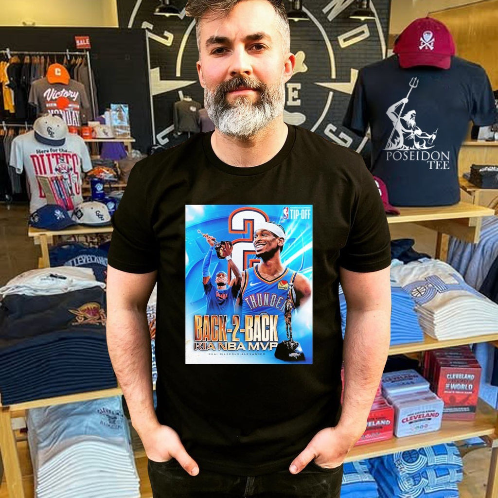Shai Gilgeous Alexander 2026 Back 2 Back Kia Nba Mvp Shirt