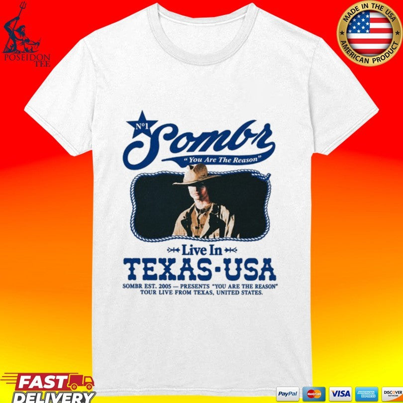 Sombr Live In Texas Usa In October 2026 Shirt
