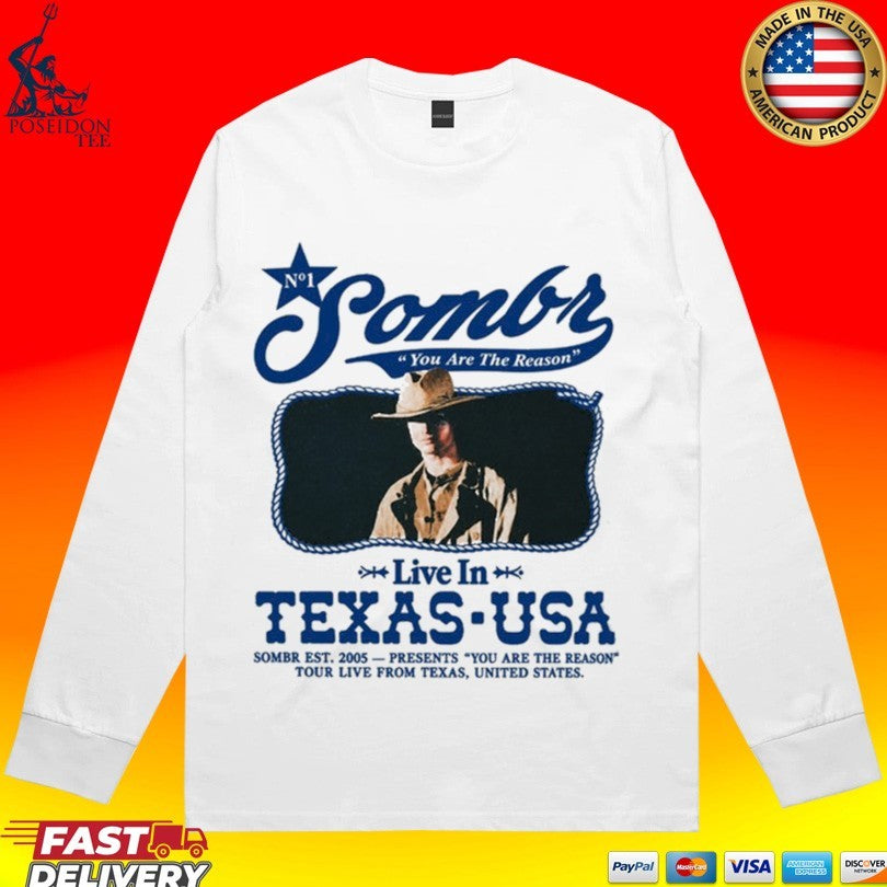 Sombr Live In Texas Usa In October 2026 Shirt