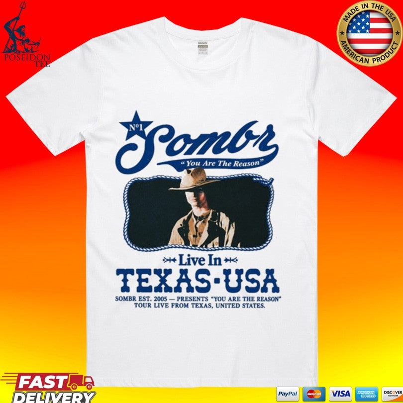 Sombr Live In Texas Usa In October 2026 Shirt