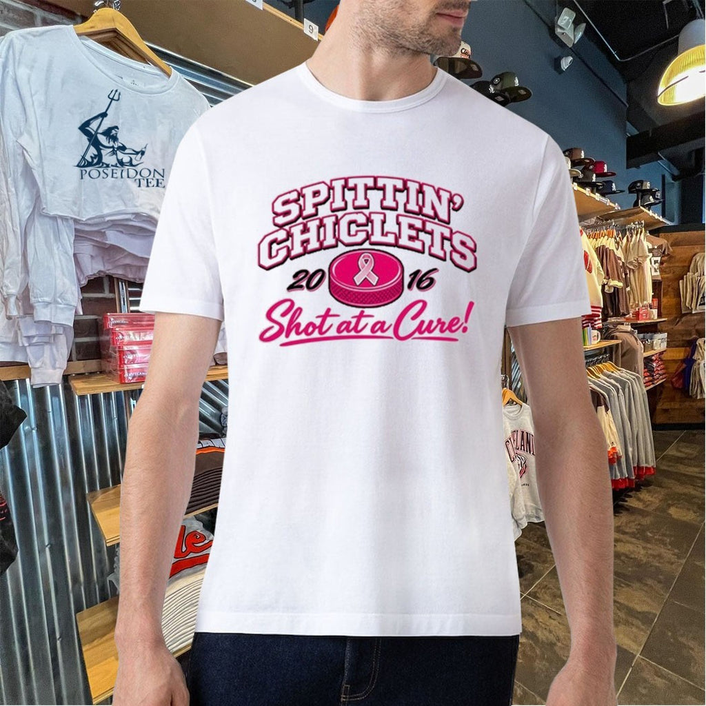 Spittin Chiclets 2026 Shot At A Cure X Move Over Breast Cancer Shirt