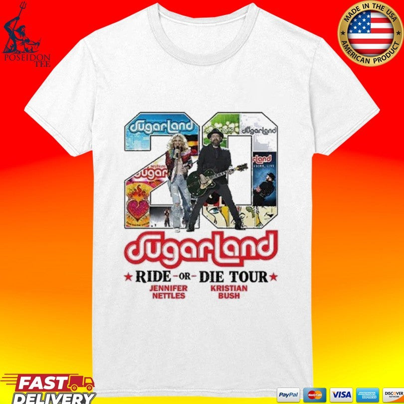 Sugarland Ride Or Die Tour Jennifer Nettles Kristian Bush Shirt