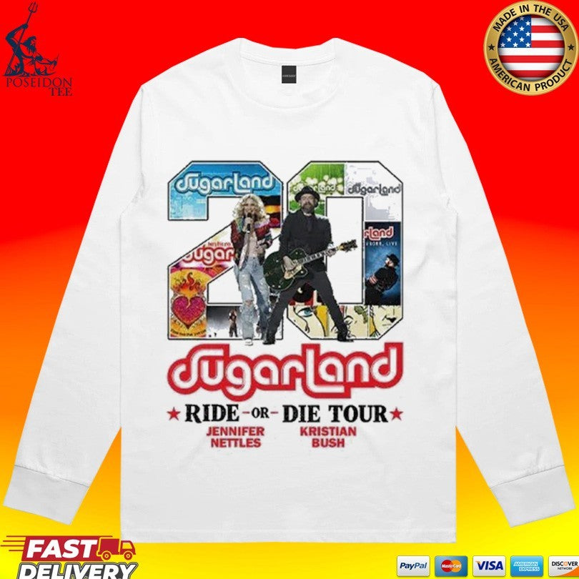 Sugarland Ride Or Die Tour Jennifer Nettles Kristian Bush Shirt