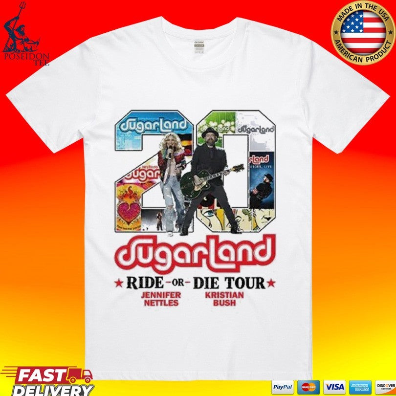 Sugarland Ride Or Die Tour Jennifer Nettles Kristian Bush Shirt