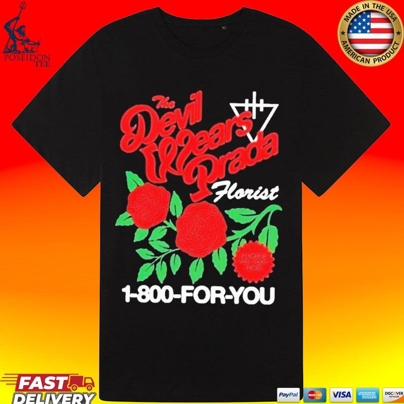 The Devil Wears Prada Flowers Tour Uk And Eu 2026 Florist Shirt