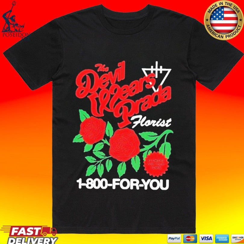 The Devil Wears Prada Flowers Tour Uk And Eu 2026 Florist Shirt