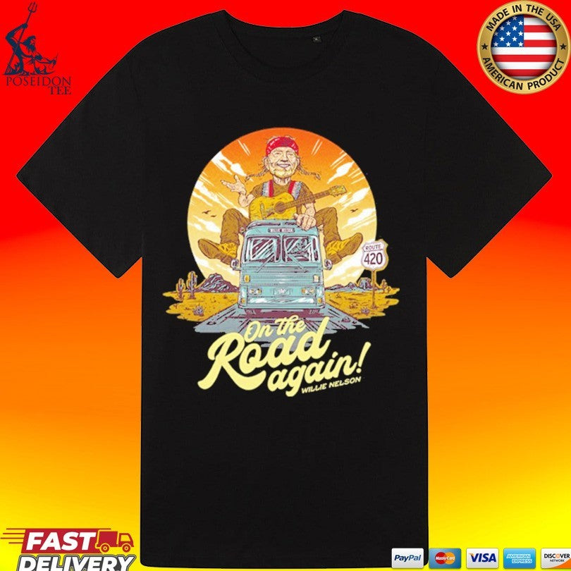 Willie Nelson On The Road Again Shirt