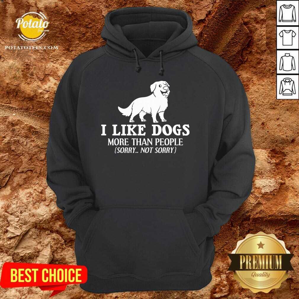 Original I Like Dogs More Than People Bernese Mountain Puppies Shirt